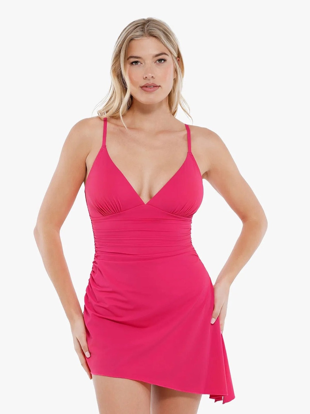 NWT Popilush Shapewear Ruched Convertible One-Piece Swimsuit 3XL